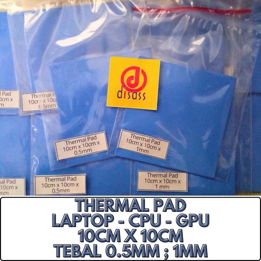 Thermal Pad 10cm x 10 cm CPU GPU Heatsink - Disass Jogja