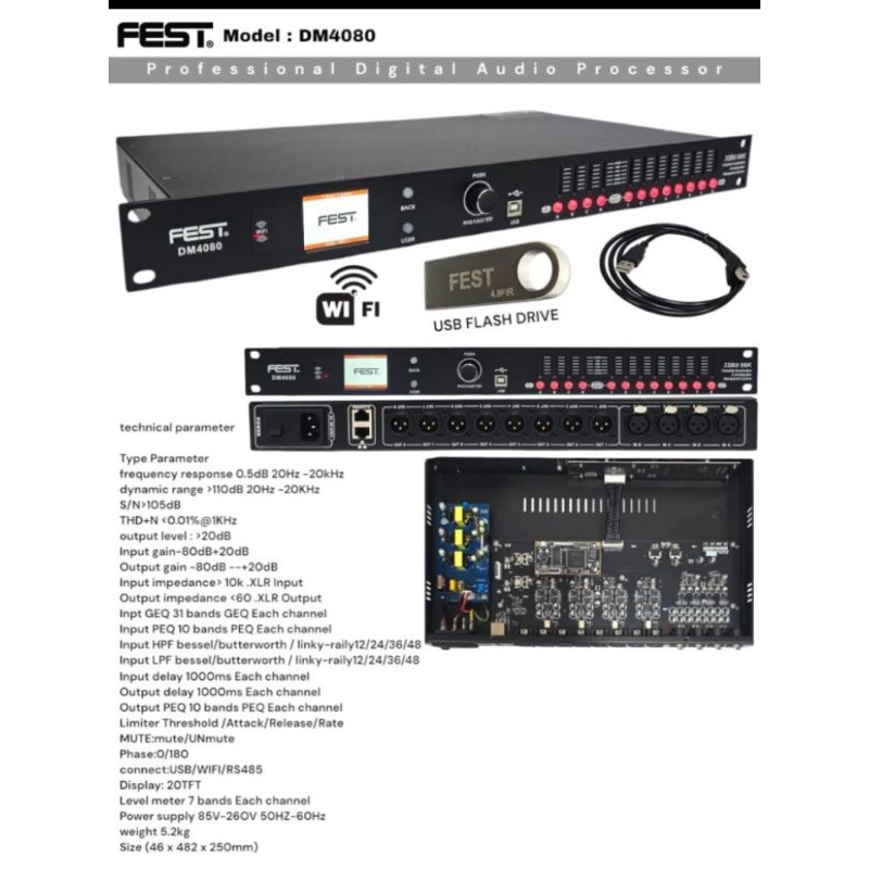 Speaker management Fest dm4080 original dlms Fest 4080