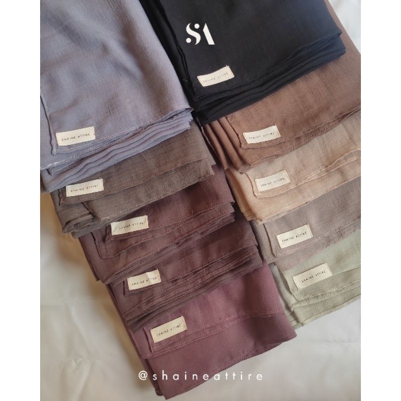 SHAINÉ ATTIRE - HIJAB VOAL MALAY CURVE 140X140