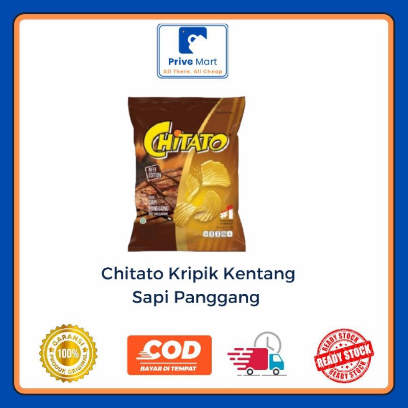 

Chitato Kripik Kentang Sapi Panggang 35g Prive Mart