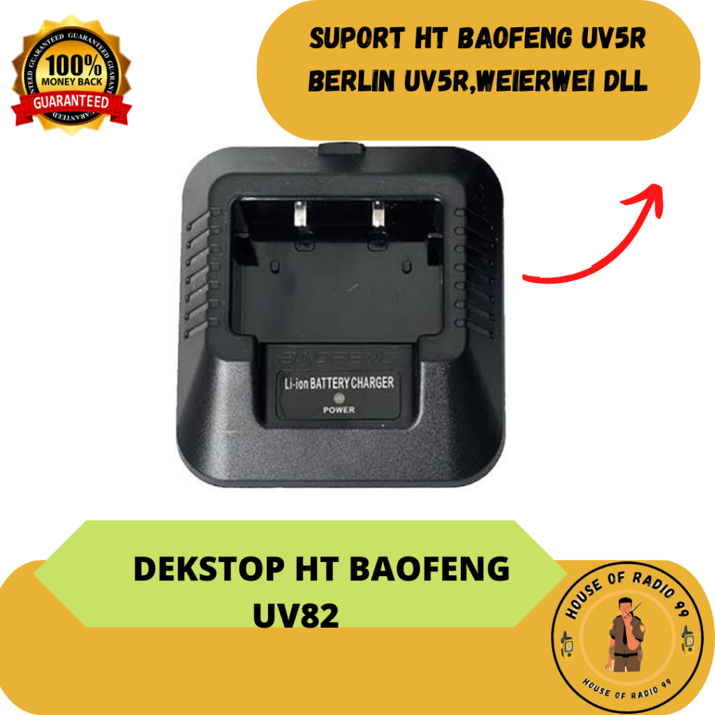 Dekstop Charger HT Baofeng Weierwei Veerxion UV 5R Mangkok Charger Baofenv Weierwei Baofeng