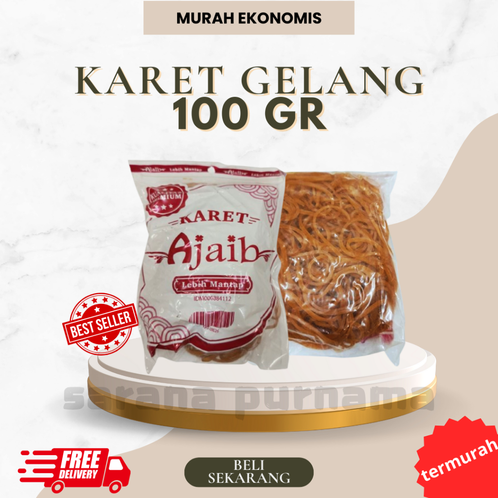 

Karet Gelang 100 gram Karet Elastis Kualitas terbaik Termurah