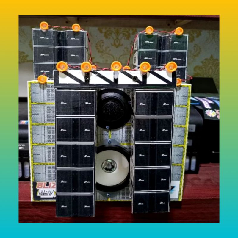 Sound miniatur M06 speaker 4 inchi new model box cla, baterai ces power pam siap bunyi sudah bluetoo