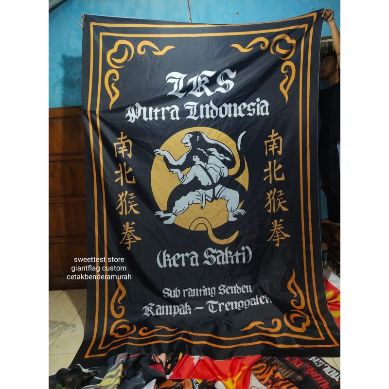 CETAK BENDERA CUSTOM // PAKAI DESAIN SENDIRI 200X300 BONUS BENDERA 120X80