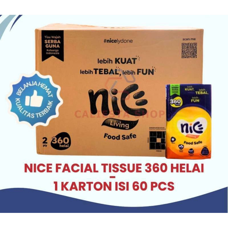 TISU NICE 360s 1 Dus (Tissue Nice 180s Per Dus)