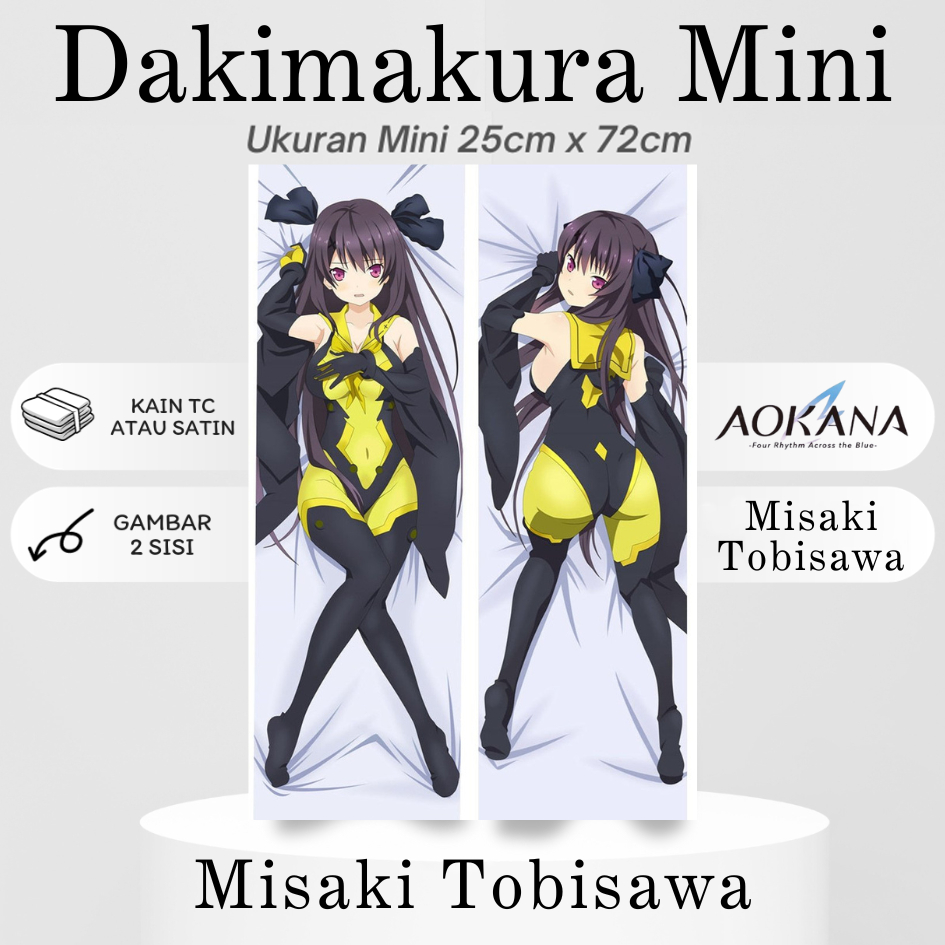 DAKIMAKURA MINI MISAKI TOBISAWA Aokana Four Rhythm Across The Blue Bantal Anime Waifu Mini Ao no Kan