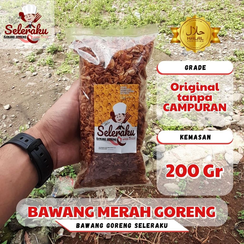 

Seleraku (200gr) Bawang Merah Goreng tanpa campuran