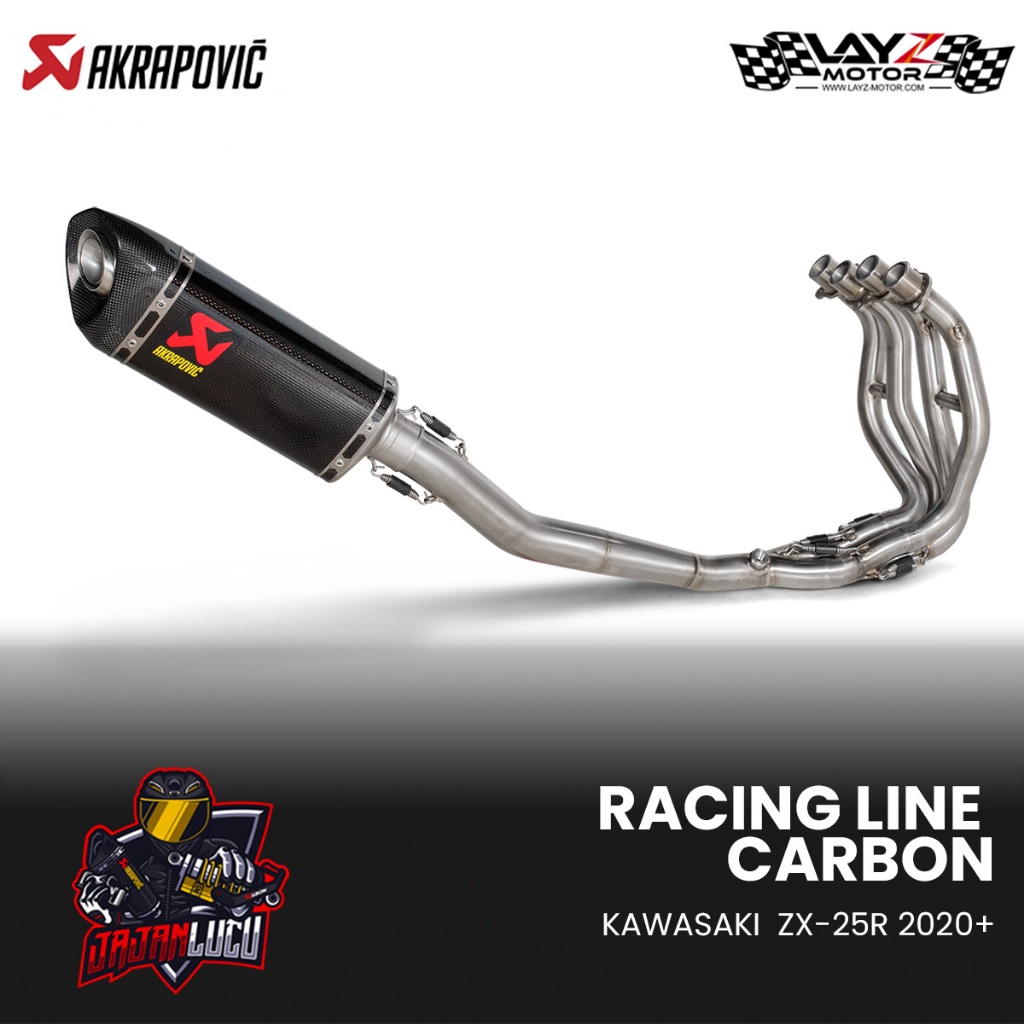 Akrapovic Carbon Full System Kawasaki Ninja ZX-25R Carbon