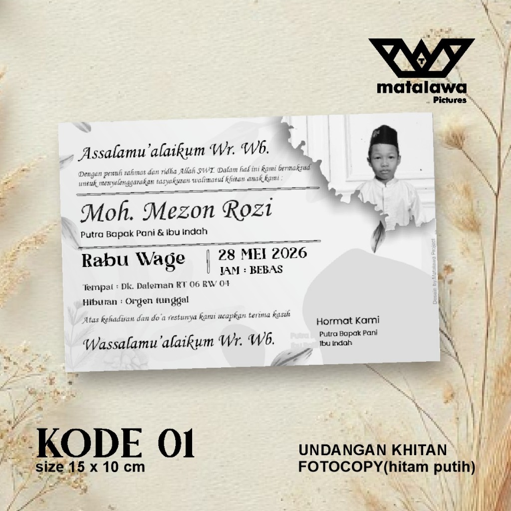 Undangan Besek tonjokan Punjungan khitan Walimah Tahlil Ursy Aqiqah kotak makan Nasi murah 01