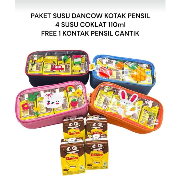 

DANCOW SUSU UHT 110 ML x4F RASA COKLAT FREE TEMPAT PENSIL