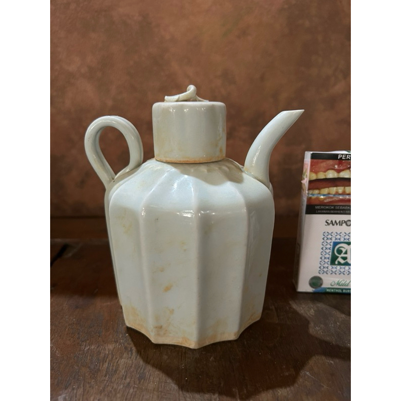 Keramik China Kuno Dinasty Teko Putih Belimbing Antik