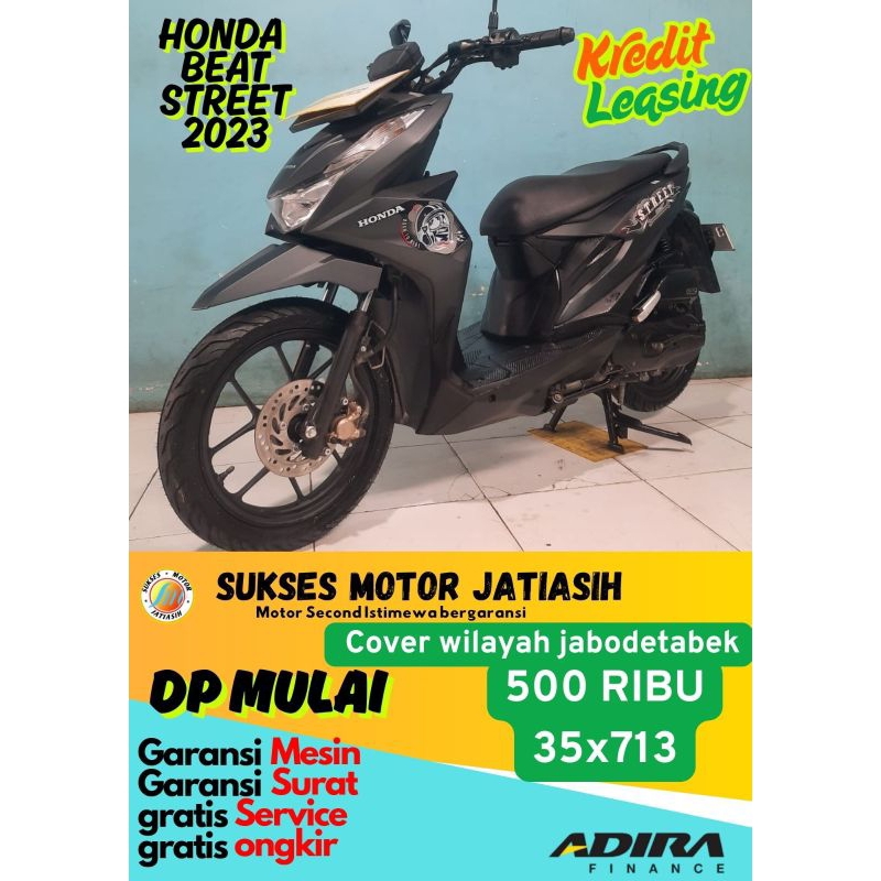 proses registrasi DP motor Honda Beat street 2023