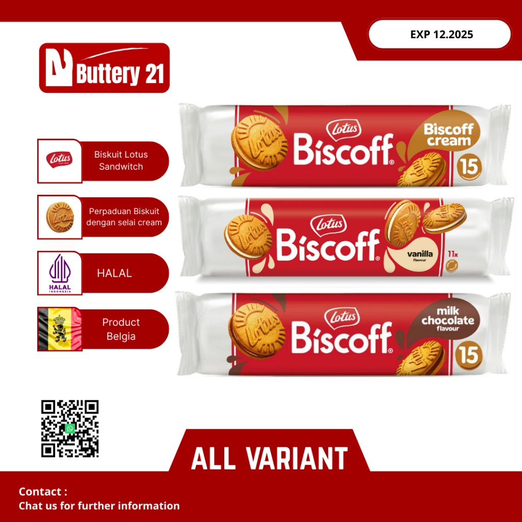 

LOTUS BISCOFF BISCUIT SANDWICH/COOKIES CREAM/CHOCOLATE /VANILLA 150 GR