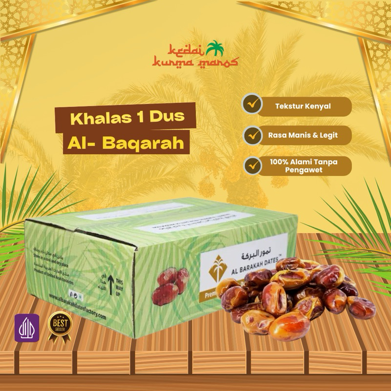 

Kurma khalas Al- Baraqah dates 10kg Premium Arabian Dates