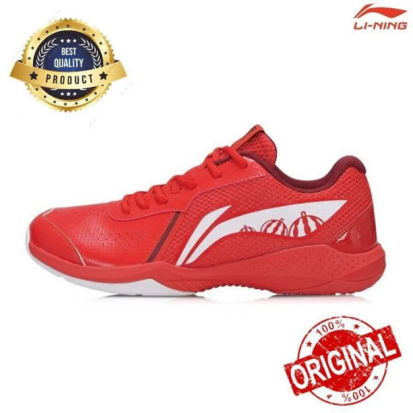Sepatu Badminton Sepatu Blultangkis Lining AYTS020 Red