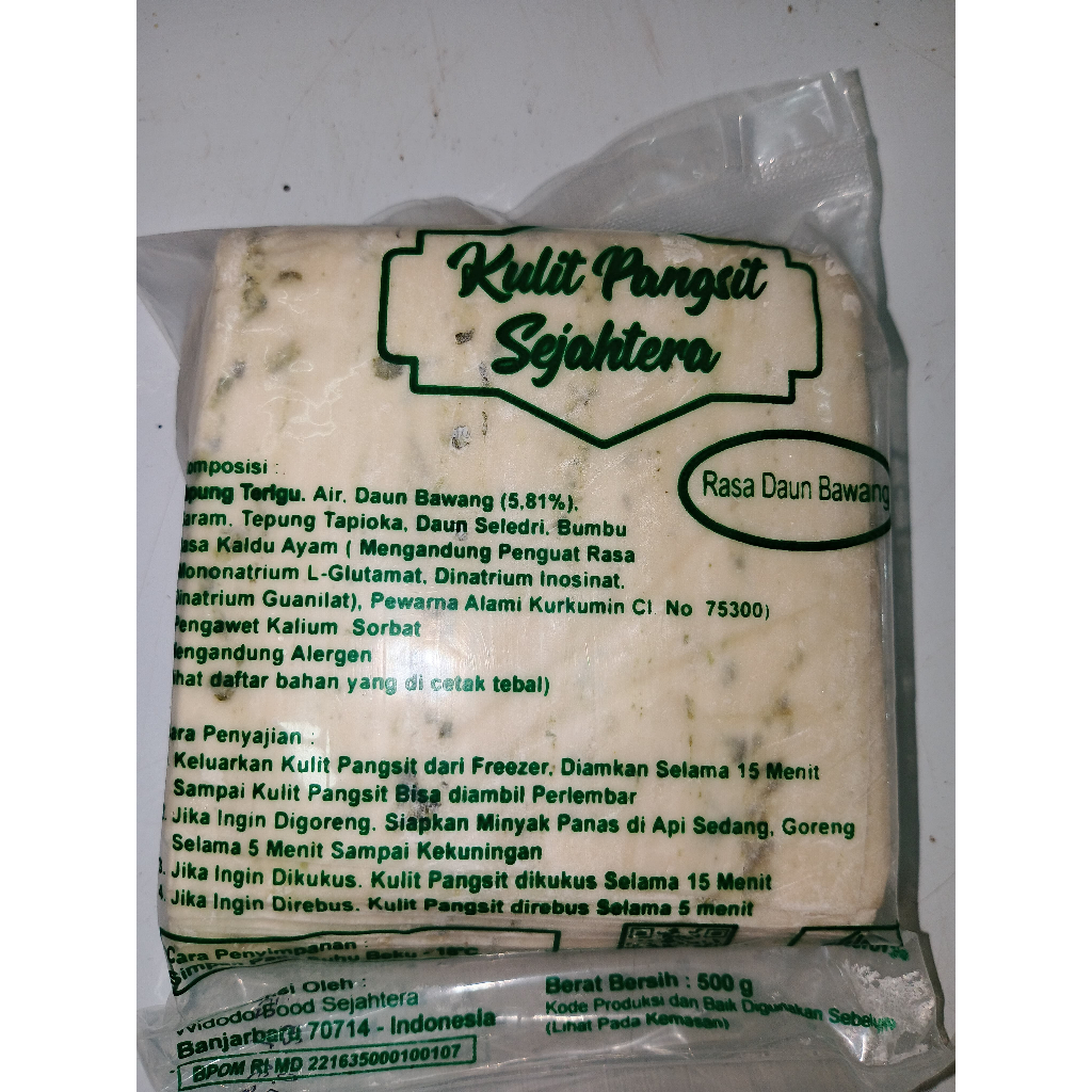 

kulit pangsi rasa daun bawang sejahtera