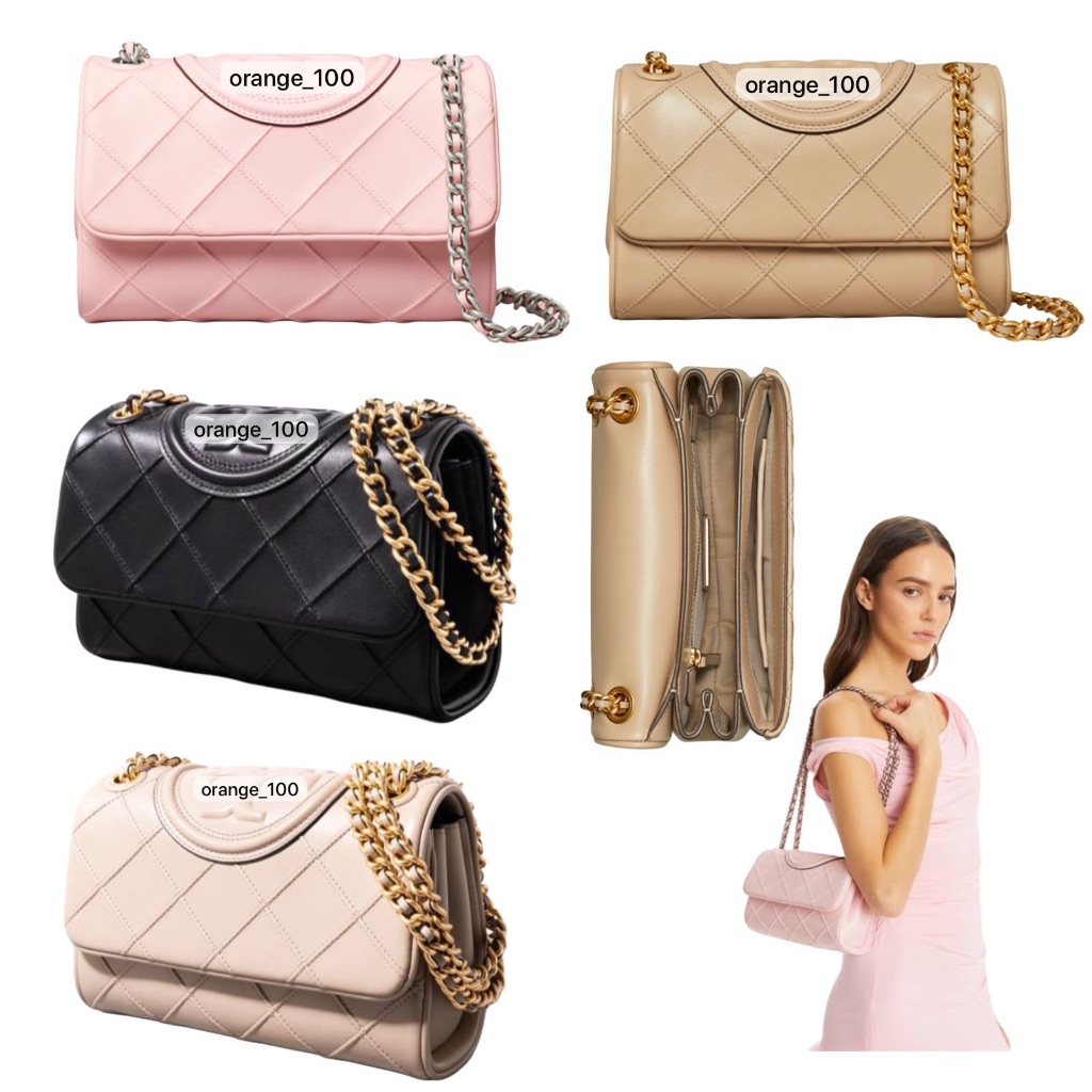 TAS WANITA TB FLEMING SOFT SMALL SHOULDER BAG DIAMOND PATTERN ORIGINAL