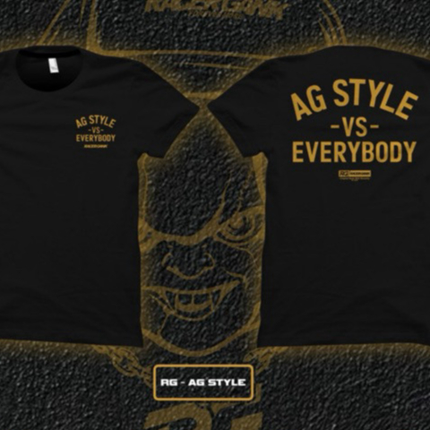 KAOS AG STYLE VS EVERYBODY RACERGANK ORIGINAL HITAM