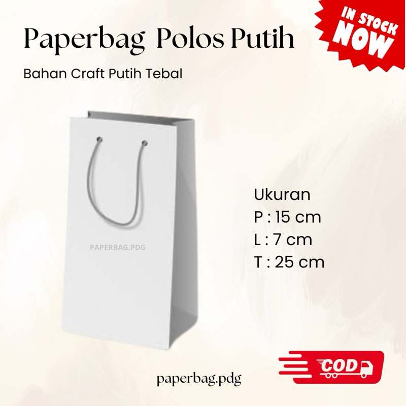 

Paperbag Putih Polos 25x7x15 cm | READY STOCK | Paperbag Produk | Paperbag Ulangtahun | Paperbag Toko | Souvenir Pernikahan | Paperbag Kue | Paperbag Kado | Paperbag Unik Murah | Paperbag Sumbar
