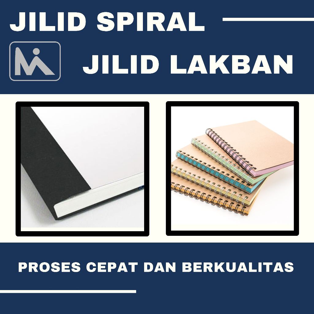 

Jilid Kilat/Jilid Lakban / Jilid Spiral Ukuran F4/A4/A5/A6 ( GRATIS MIKA )