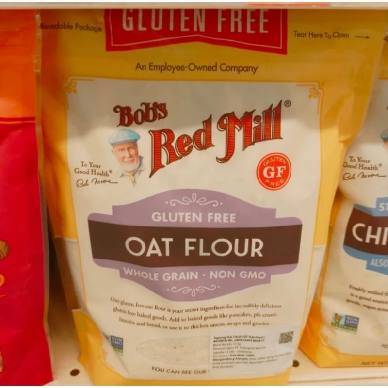 

Bob Red Mill BRM Oat Flour tepung gandum oats 510gr