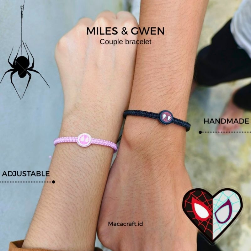 TERMURAH[READY STOCK] Gelang Couple SPIDERMAN | Gelang serut couple Spiderman (tali giok 1) | gelang