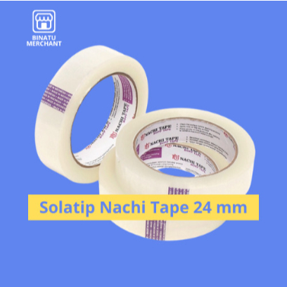 

Solasi Nachi Tape 1 Inchi 24 mm 100 Yard | Solasi Bening | Solasi Serbaguna