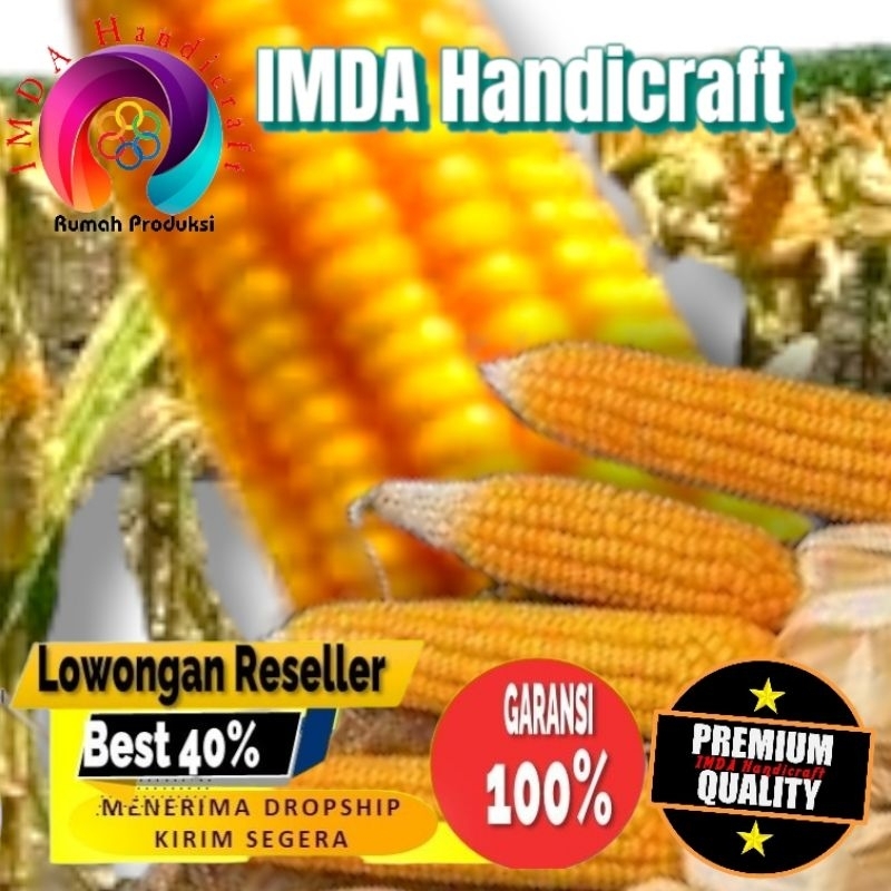 

IMDA HANDICRAFT Paket 20 kg JAGUNG PIPIL HIBRIDA Kwalitas Bersih Untuk Konsumsi Pakan Ternak Bibit Serta Keperluan lainnya