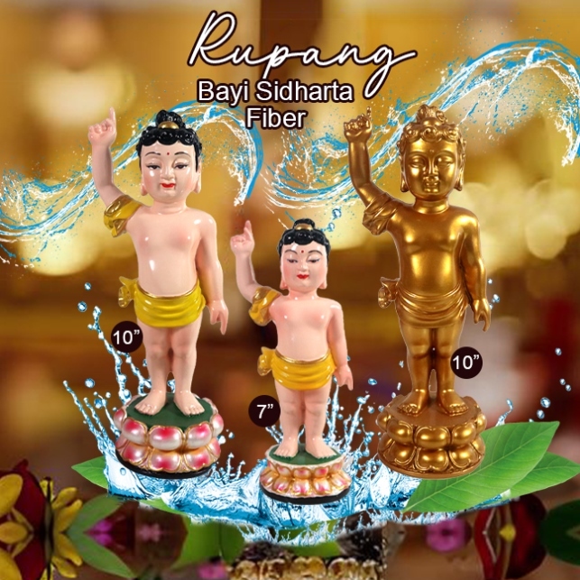 Patung Rupang Arca Bayi Siddharta Fiber
