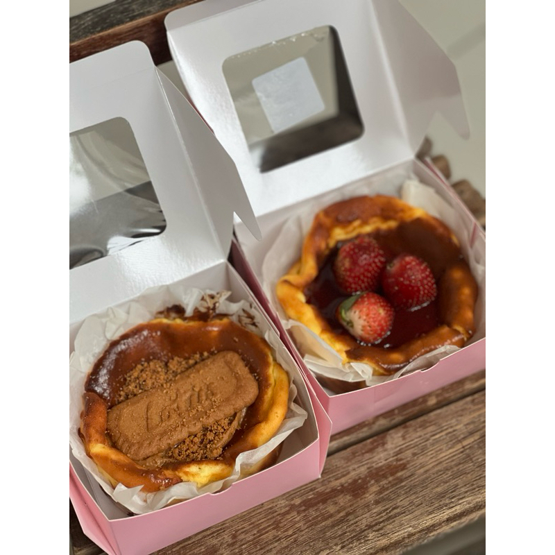 

Burnt cheese cake diameter 10 cm tinggi 4 cm