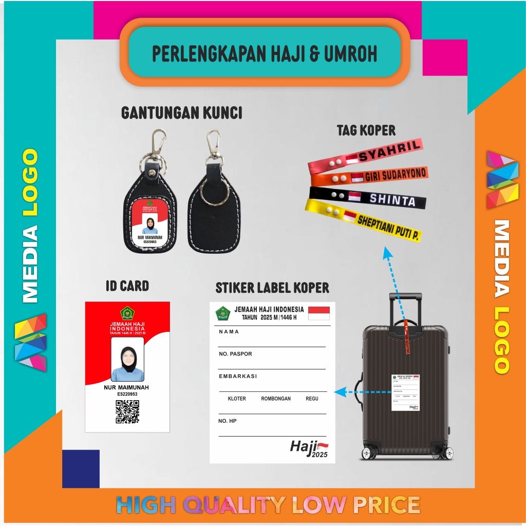 STIKER LABEL KOPER & TAS JEMAAH HAJI dan UMROH