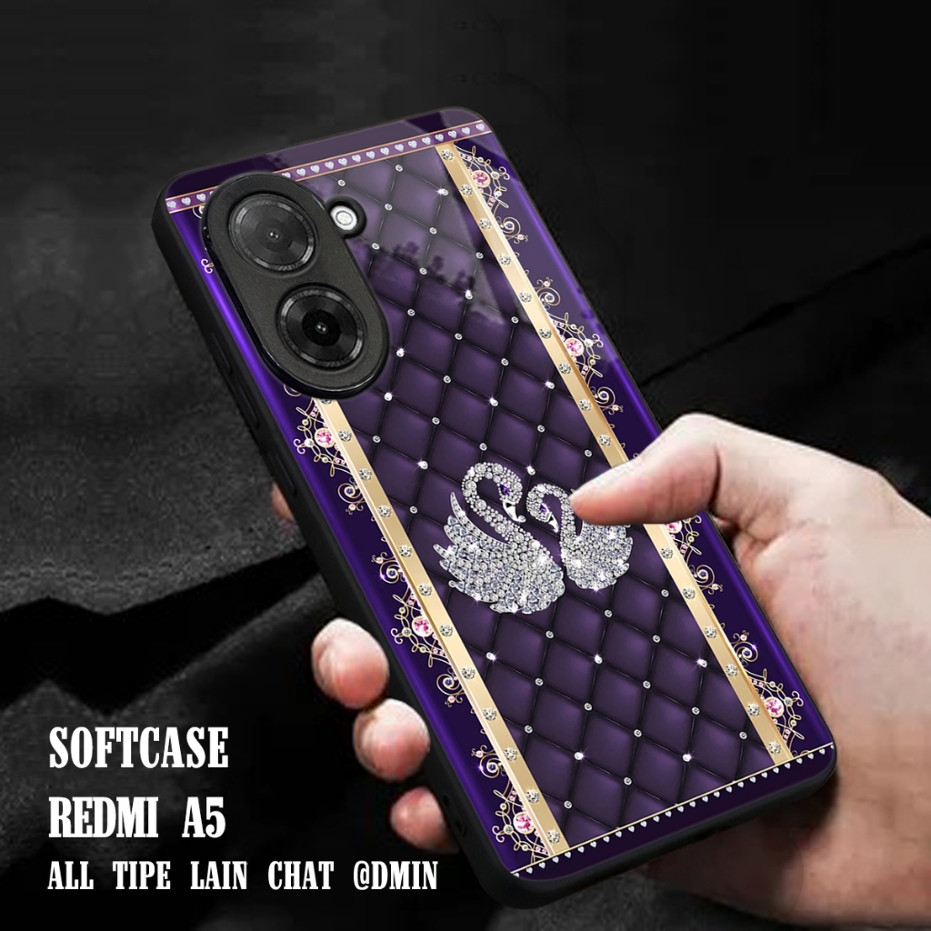 MC675 SoftCase Glass Kilau | Redmi A5 | Case Terbaru | Redmi A5| Casing HP | Redmi A5 Poco X7 Pro