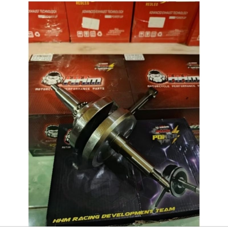 Crankshaft kruk as bandul stroke up jet 4.65 mx new,mx king hhm racing malaysia.