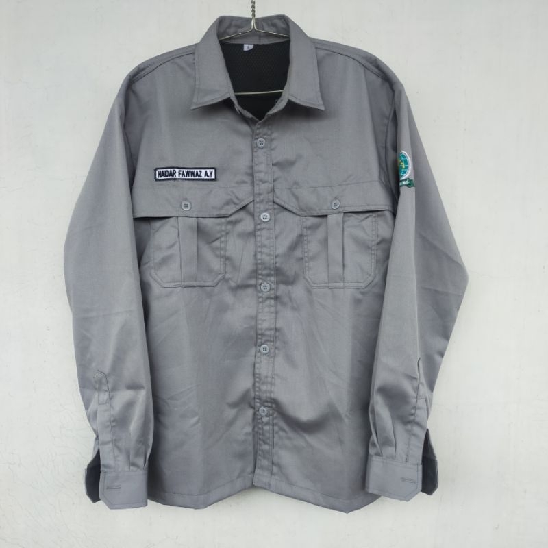 KEMEJA POLOS CUSTOM READY STOK BORDIR PDH KORSA ALMET WORT SHIRT PDL S M L XL XXL XXXL XXXXL XXXXXL