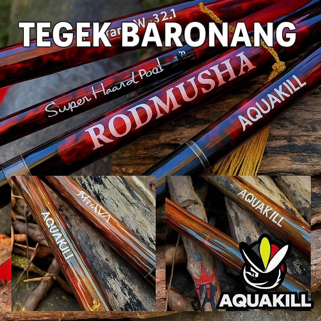 Aquakill King Merah Tegek Baronang Kaku/Hard Dengan Bobot Ringan
