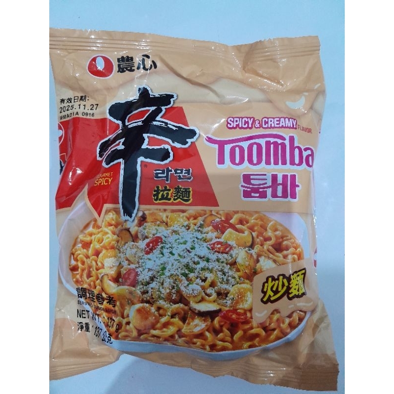 

Nongshim shin ramyun toomba spicy & cream flavour