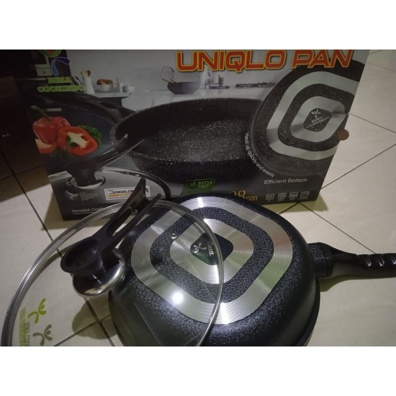 fry pan 28cm Bima cookindo dg tutup kaca