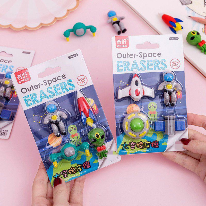 

SS-SET PENGHAPUS PENSIL 3D KARAKTER SPACE ASTRONOT ROKET SENSORY PLAY BONGKAR PASANG STATIONERY
