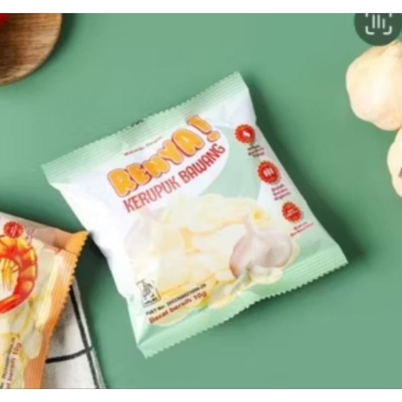 

Krupuk-kerupuk udang RENYA/shrimp crakers 10 gram instan siap makan