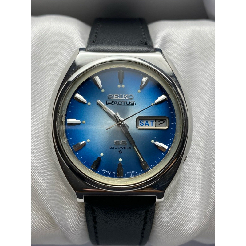 Seiko 5 ACTUS SS Blue Second Original