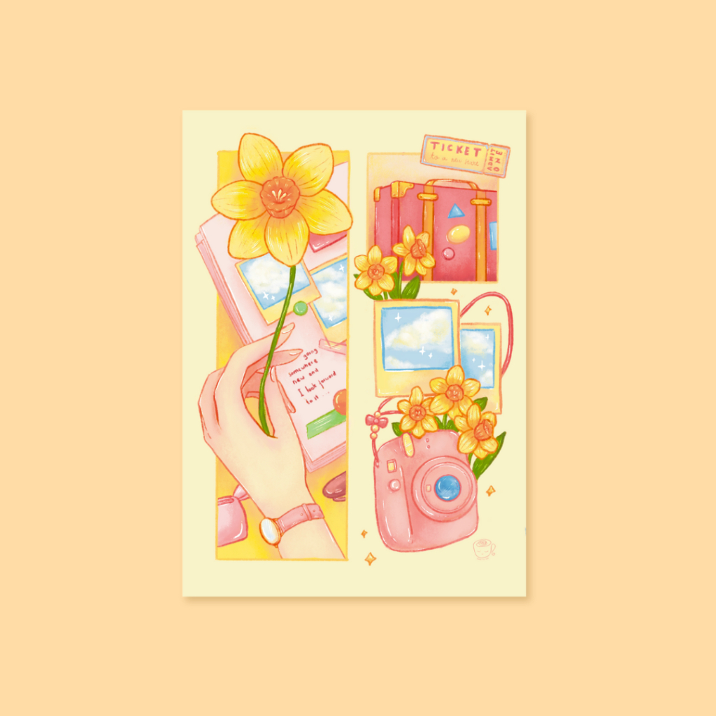 

Somewhere New Daffodil Art Print