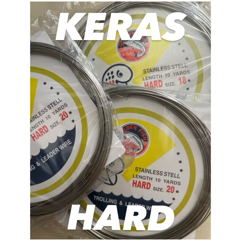 KAWAT PANCING STAINLESS STELL HARD GOLDEN FISH