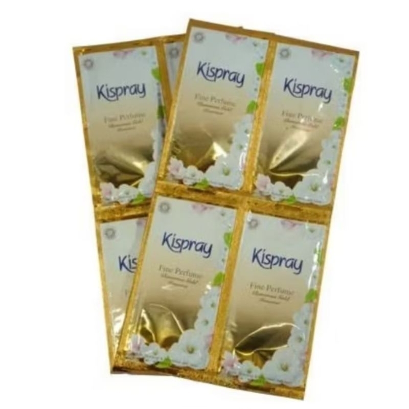Kispray Gold Sachet 1 Renceng isi 12 Pcs
