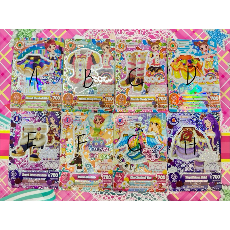 Kartu Aikatsu Premium Indonesia Star Festival Bloom Royal Moon Marble Candy Pierrot Tropical Angely 