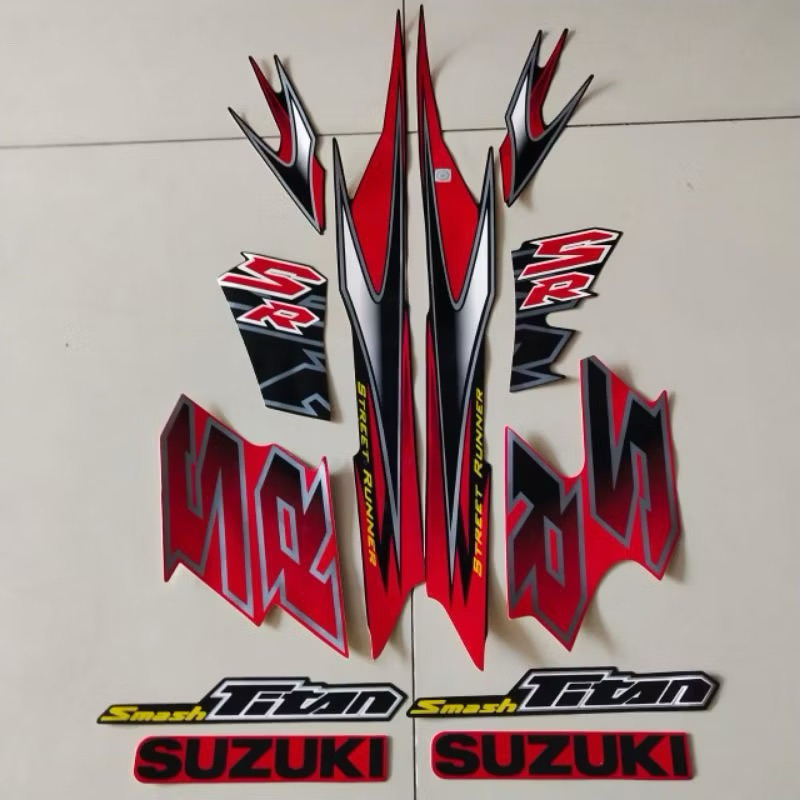 Stiker Motor Smash 110 SR Titan 2010