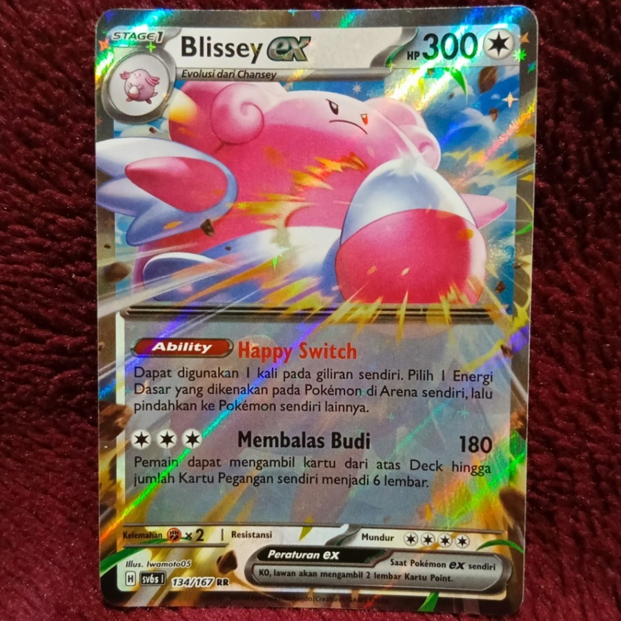 Blissey EX RR sv6s - Pokemon TCG Indonesia foil holo