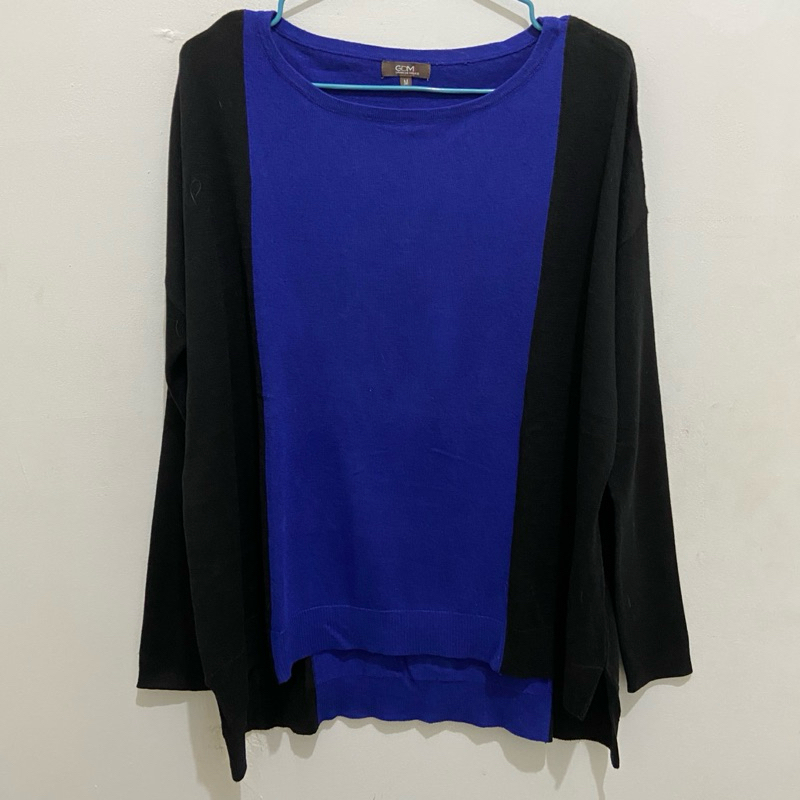 Grain de Malice - Sweater Black and Navy | Preloved