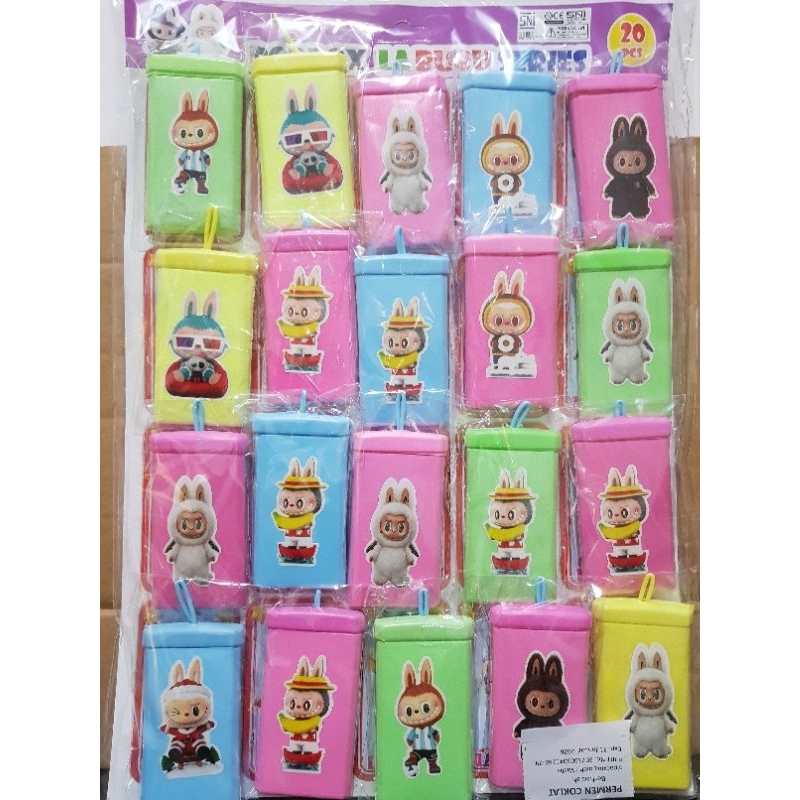 

Permen Coklat Berhadiah Labubu Permen jadul isi 20