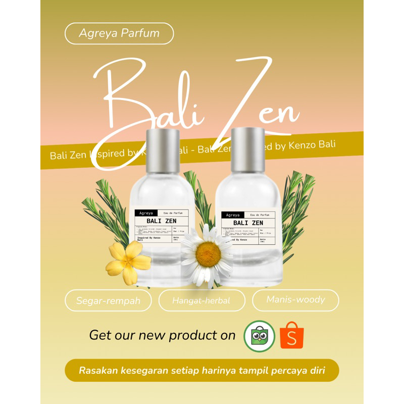 Parfum Agreya Bali Zen Parfum Inspired by Kenzo Bali untuk Tahan Lama Wangi - Untuk Unisex ( cowo - 