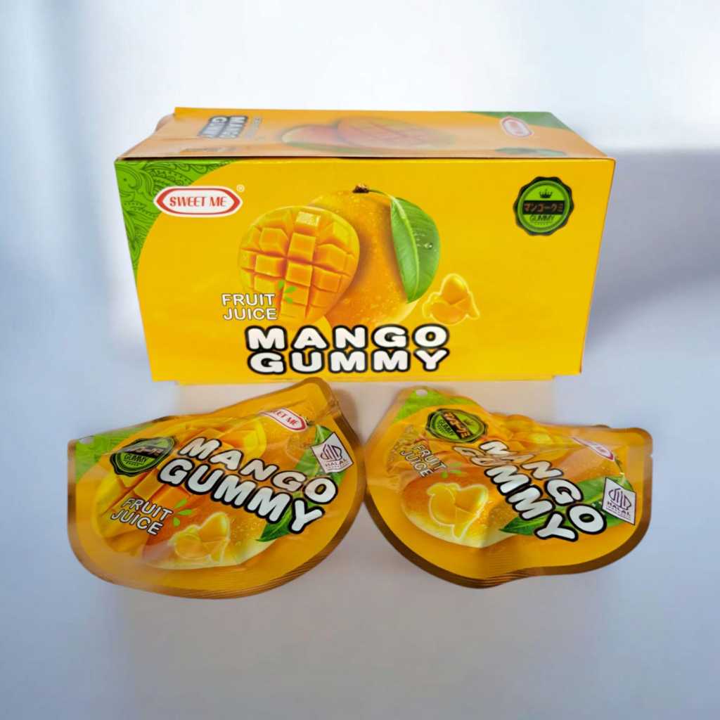 

sweet me permen lunak jelly manggo gummy / permen lunak jelly mangga kupas 1 box isi 30 pcs